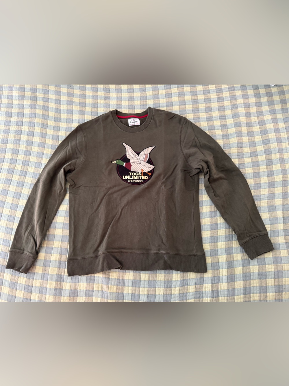 Rare Chevignon Vintage TOGS Unlimited Olive Crewneck Sweatshirt